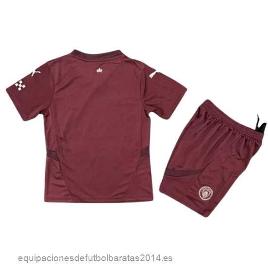 Nuevo 3ª Conjunto De Niños Manchester City 24/25 Borgona Baratas